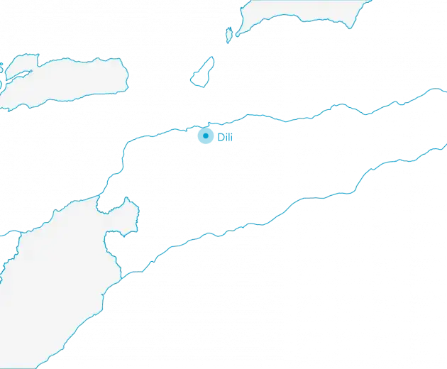 Mapa de Dili para World Mosquito Program