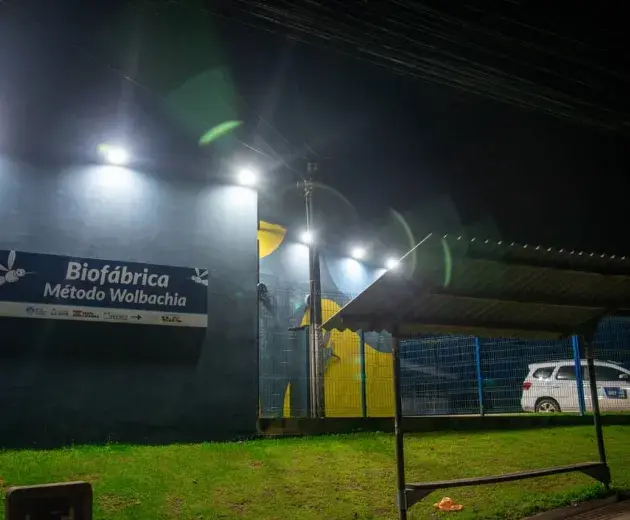 plano exterior de la biofábrica de wolbito do brasil