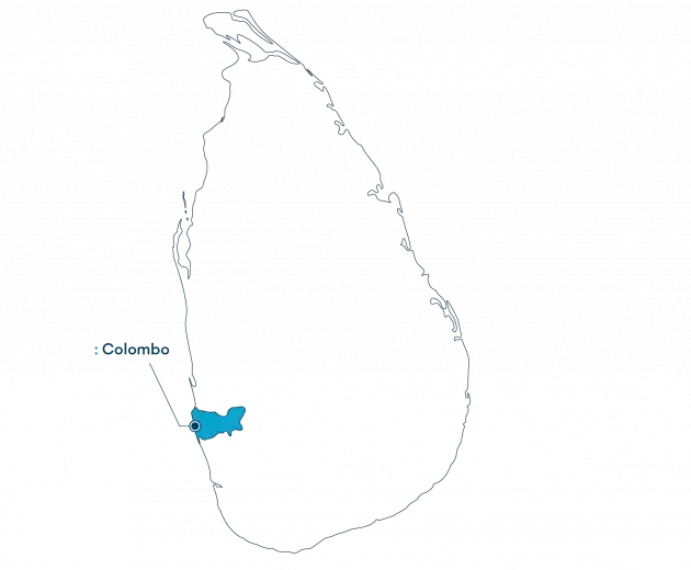 Mapa de Sri Lanka WMP