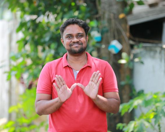 Kasun Chameera, voluntario comunitario de Colombo (Sri Lanka)