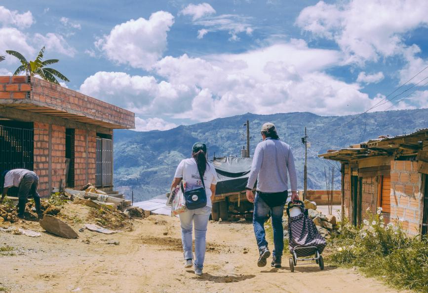 Un paisaje en Nueva Jerusalén, Colombia