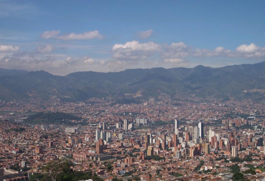 Medellín Colombia vista aérea