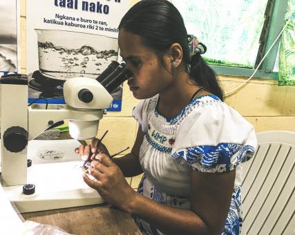 entomología de campo en kiribati